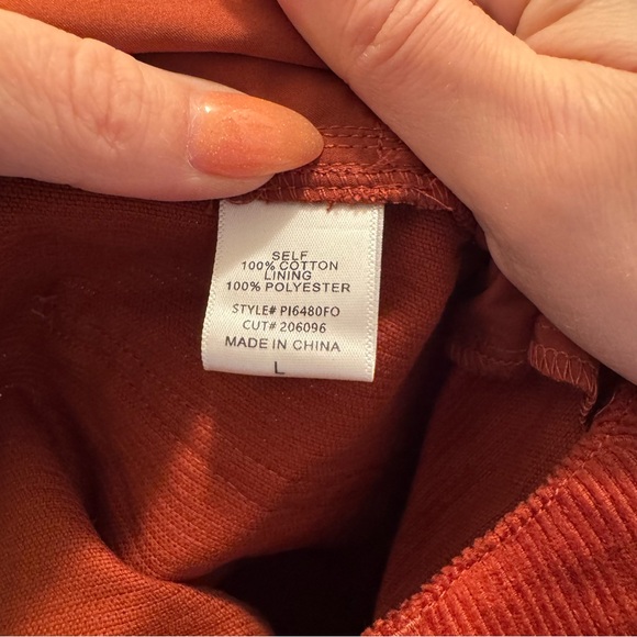 Elegant Rust Boot Cut Flare Pants - Picture 6 of 6